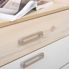 Веста Спальня № 4 13.103+03.239+13.139+08.49+13.131+11.13+подъёмный ортопед+13.76, цвет гаскон пайн светлый/белый шагрень, сп. м. 1600х2000 мм, б/м | фото 6