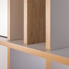 Вуди Компоновка № 01, цвет белый премиум/дуб крафт золотой, ШхГхВ 156х65х190 см., НЕ универсальная сборка | фото 13