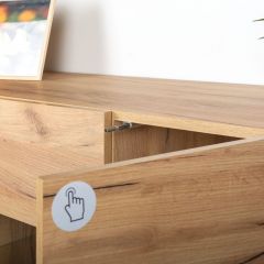 Арчи № 06, цвет дуб крафт золотой/камень тёмный, ниша для ТВ 110х41х100 см., НЕ универсальная сборка | фото 8