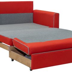 Найс диван-кровать 120, ткань ТД 173(Алма 31/Алма 25),ШхГхВ 146х80(200)х84(77) см.,сп. м.120х195 см.,механизм трансф.:выкатной, короб для белья | фото 3