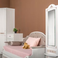 Флоренция Стеллаж 10.130, цвет ясень анкор светлый, ШхГхВ 41,3х39,4х176,3 см. | фото 2