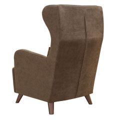 Меланж кресло, ткань ТК 233 Лаунж 10(коричневый), ШхГхВ 73х85х105 см., высота посадки 410 мм., глубина сиденья 600 мм. | фото 5