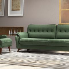 ВРСН!!!Дорис диван-кровать, ткань ТД 163, ШхГхВ 243х99(144)х90(64) см., сп. м. 140х190 см., еврокнижка с механизмом раскладки тик-так, бельевой ящик | фото 6