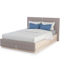 Элен 140 Кровать 1400 + ортопед, цвет ясень шимо светлый/ткань савана латте, ШхГхВ 162,4х215х102 см., сп. м. 1400х2000 мм., б/м | фото 2
