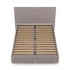 Элен 140 Кровать 1400 + ортопед, цвет ясень шимо светлый/ткань савана латте, ШхГхВ 162,4х215х102 см., сп. м. 1400х2000 мм., б/м | фото 4