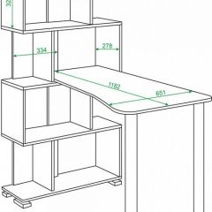 Стол компьютерный Домино СЛ-5-4СТ-2+БД+БЯ | фото 2