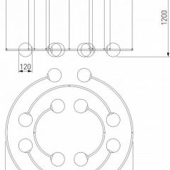 Подвесная люстра Bogate's Brook 360/12 хром | фото 5