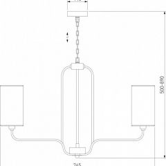 Подвесная люстра Eurosvet Purezza 60128/6 хром | фото 4