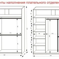 Шкаф-купе 1800 серии SOFT D6+D4+B2+PL2 (2 ящика+1штанга+1 полка) профиль «Капучино» | фото 9