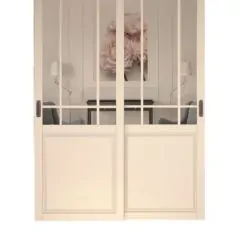 Шкаф-купе 1500 серии NEW CLASSIC K2+K2+B2+PL2(2 ящика+1 штанга+1 полка) профиль «Капучино» | фото 14
