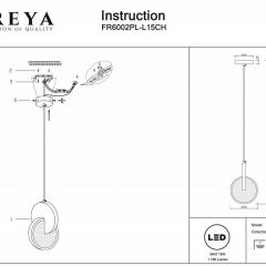 Подвесной светильник Freya Nova FR6002PL-L15CH | фото 3