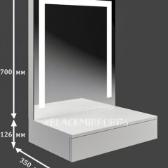 Подвесной туалетный столик с LED подсветкой ГС1LEDК60 | фото 2