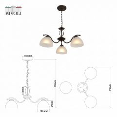 Подвесная люстра Rivoli Jackeline Б0054755 | фото 6