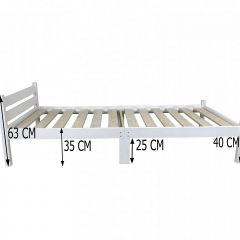 Кровать односпальная Компакт 2000x1000 белый | фото 7