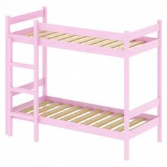 Кровать двухъярусная Solarius 2000x900 розовый | фото 2