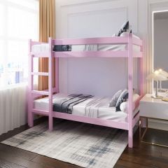 Кровать двухъярусная Solarius 2000x900 розовый | фото 3