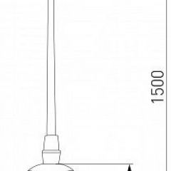 Подвесная люстра Eurosvet Polar 50250/1 LED серый | фото 3