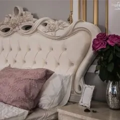 Кровать с мягким изголовьем Афина 1800 (крем корень) | фото 2
