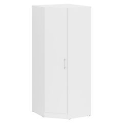 Кровать 1200 + Шкаф угловой Стандарт, цвет белый, ШхГхВ 123,5х203,5х70 + 81,2х81,2х200см., сп.м. 1200х2000 мм., без матраса, основание есть | фото 6