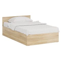 Кровать 1200 + Шкаф угловой Стандарт, цвет дуб сонома, ШхГхВ 123,5х203,5х70 + 81,2х81,2х200см., сп.м. 1200х2000 мм., без матраса, основание есть | фото 6