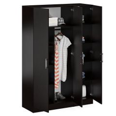 Шкаф 2-х створчатый + Пенал Стандарт, цвет венге, ШхГхВ 135х52х200 см., универсальная сборка | фото 2
