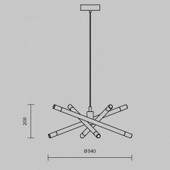 Подвесная люстра Freya Wands FR6130PL-L24B | фото 5