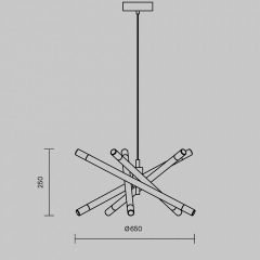 Подвесная люстра Freya Wands FR6130PL-L30B | фото 6