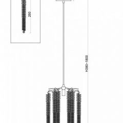 Подвесной светильник Freya Mineral FR1010PL-01G | фото 3
