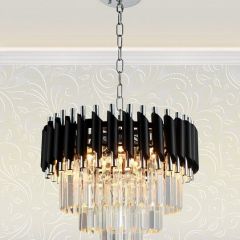 Подвесная люстра Natali Kovaltseva Darian DARIAN 76017/5C CHROME BLACK | фото 5