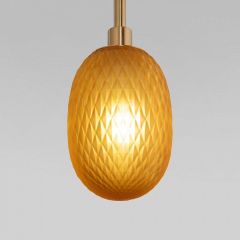 Подвесная люстра Eurosvet Pineapple 50266 дымчатый/прозрачный/янтарный | фото 4