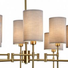 Люстра на штанге Indigo Plisse 13033/8R Brass | фото 4