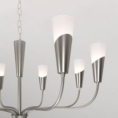 Подвесная люстра Eurosvet Rhyton 60167/8 никель | фото 7