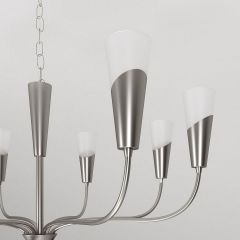 Подвесная люстра Eurosvet Rhyton 60167/8 никель | фото 8