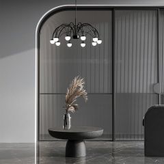 Подвесная люстра Eurosvet Ragno 90034/10 LED черный | фото 4