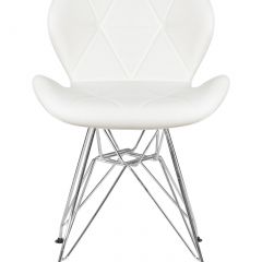 Стул обеденный DOBRIN BUTTERFLY CHROME, ножки хром, цвет белый | фото 6