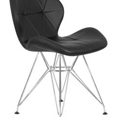 Стул обеденный DOBRIN BUTTERFLY CHROME, ножки хром, цвет чёрный | фото 2