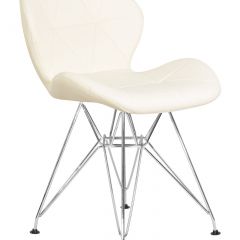 Стул обеденный DOBRIN BUTTERFLY CHROME, ножки хром, цвет кремовый | фото 2