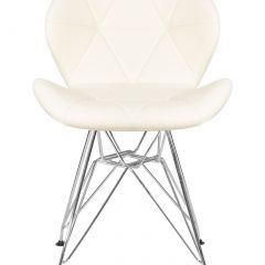 Стул обеденный DOBRIN BUTTERFLY CHROME, ножки хром, цвет кремовый | фото 6