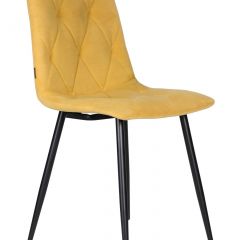 Стул обеденный DOBRIN CHILLY ROMBO, Горчичный Simple 15, основание черное | фото 2