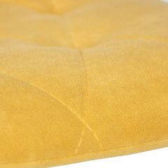 Стул обеденный DOBRIN CHILLY ROMBO, Горчичный Simple 15, основание черное | фото 10