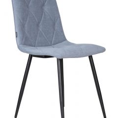 Стул обеденный DOBRIN CHILLY ROMBO, Серо-голубой Simple 26, основание черное | фото 2