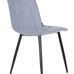 Стул обеденный DOBRIN CHILLY ROMBO, Серо-голубой Simple 26, основание черное | фото 4