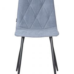 Стул обеденный DOBRIN CHILLY ROMBO, Серо-голубой Simple 26, основание черное | фото 6