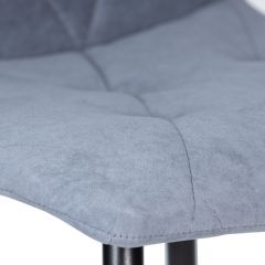 Стул обеденный DOBRIN CHILLY ROMBO, Серо-голубой Simple 26, основание черное | фото 9