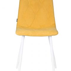 Стул обеденный DOBRIN CHILLY ROMBO, Горчичный Simple 15, основание белый | фото 7