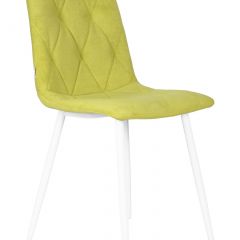 Стул обеденный DOBRIN CHILLY ROMBO, Лайм Simple 14, основание белый | фото 2