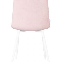 Стул обеденный DOBRIN CHILLY ROMBO, Розовый Simple 03, основание белый | фото 5