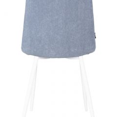 Стул обеденный DOBRIN CHILLY ROMBO, Серо-голубой Simple 26, основание белый | фото 5