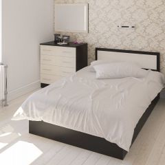 Фиеста Кровать 1200, цвет венге/дуб лоредо, ШхГхВ 123,5х203,5х80 см., сп.м. 1200х2000 мм., без матраса, основание есть | фото 5